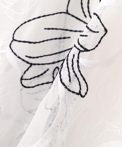 透視刺繡襯衫