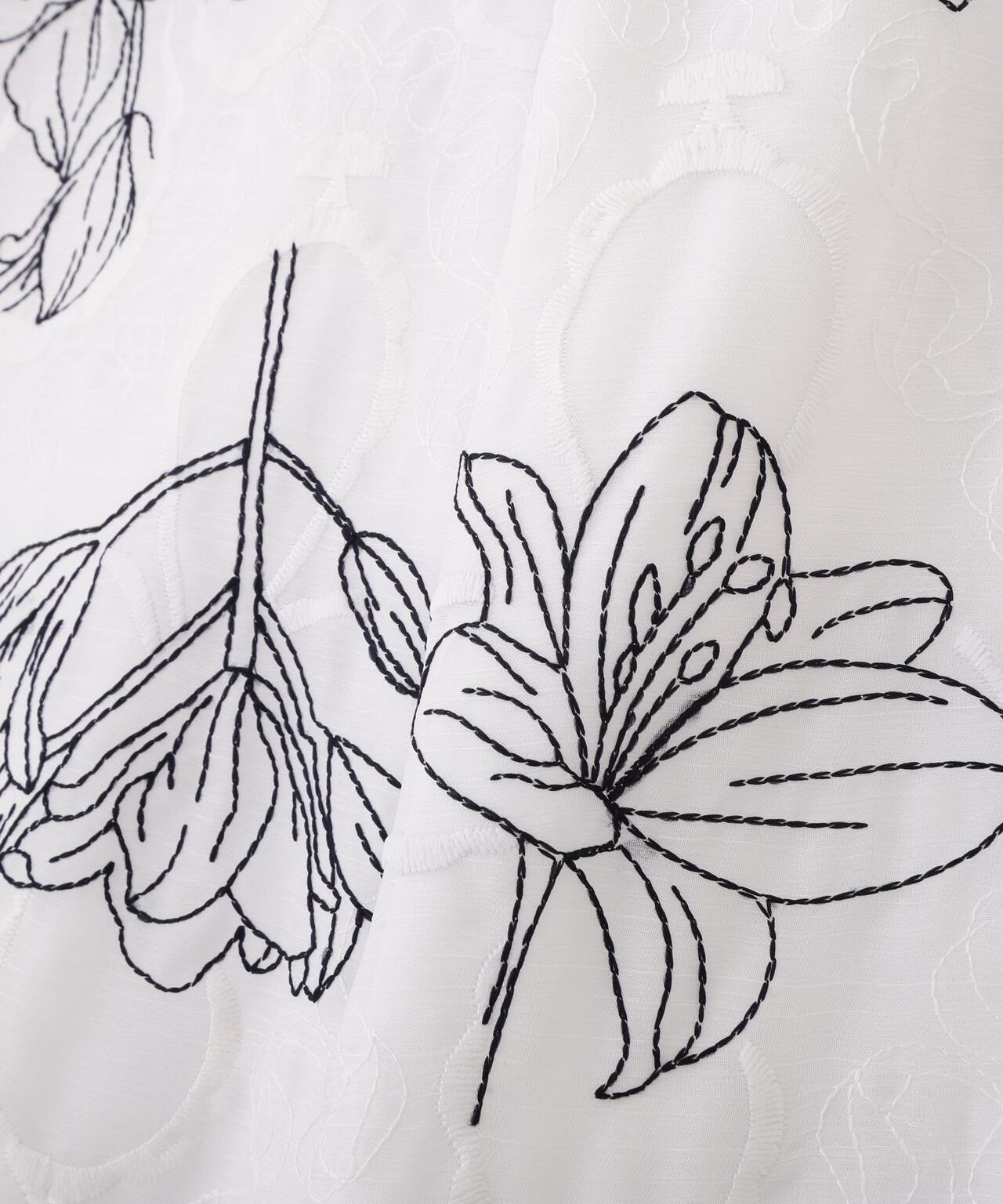 透紗刺繡褲子