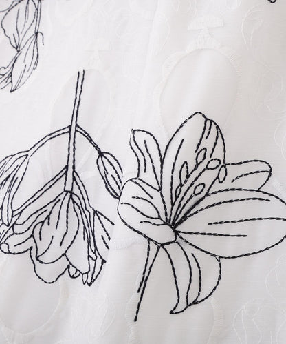 透紗刺繡褲子