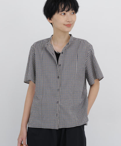 先染泡泡紗襯衫