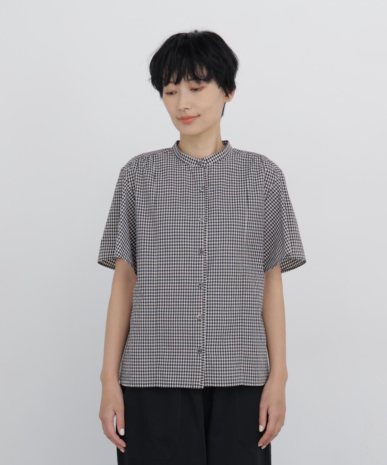 先染泡泡紗襯衫