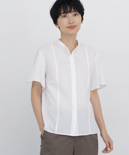 先染泡泡紗襯衫