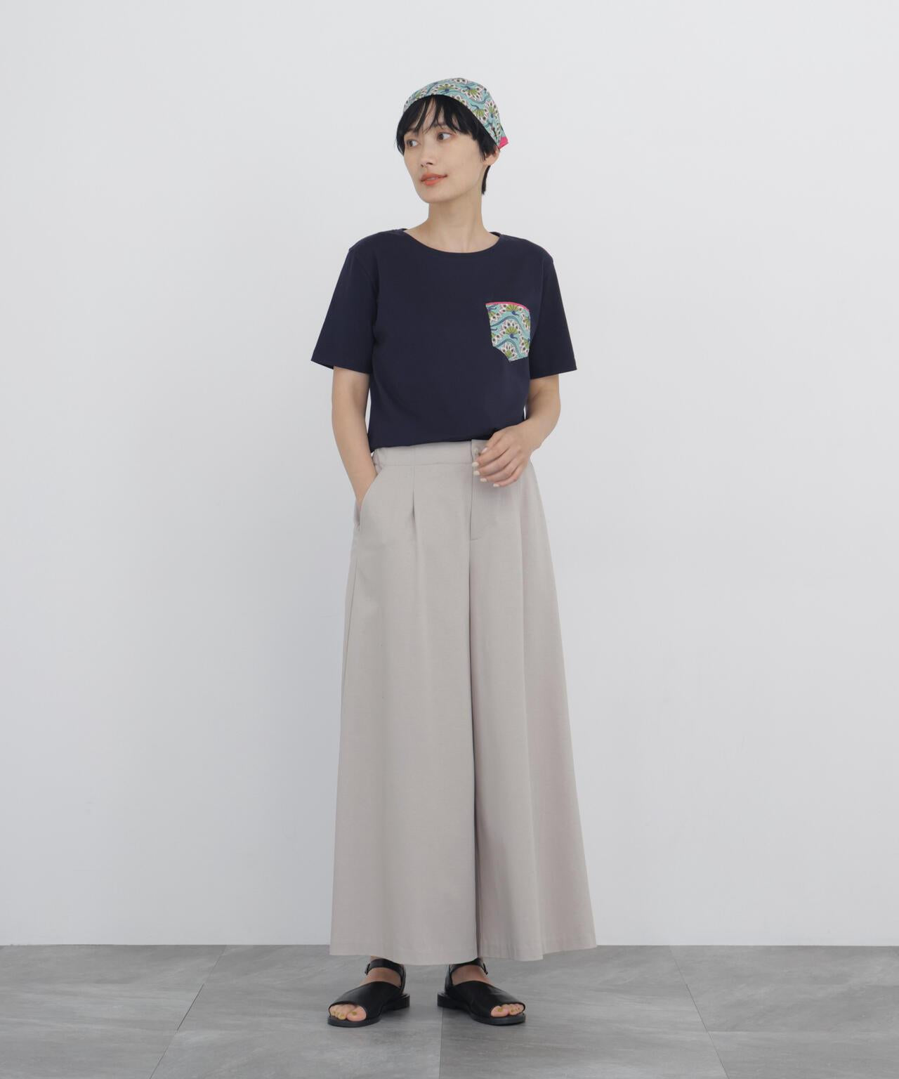 針織闊腿褲