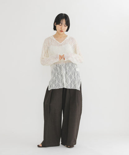 連帽蕾絲上衣