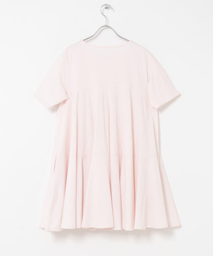 蓬鬆下襬剪裁迷你連衣裙