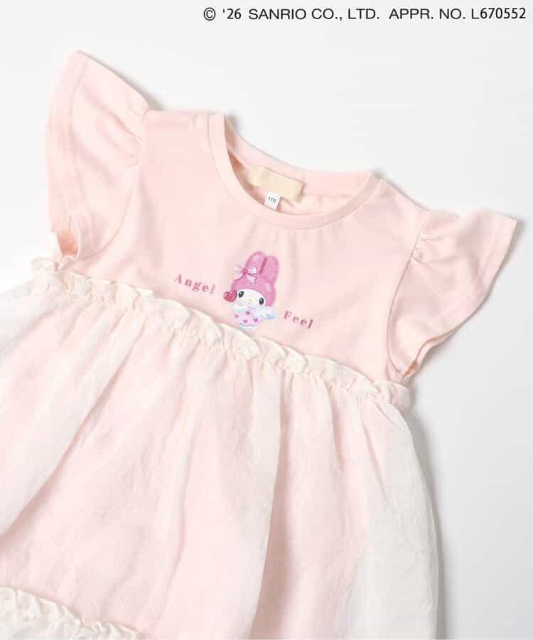 My Melody&《庫洛米》 閃亮印花 線上限定 接觸涼感 罩衫上衣