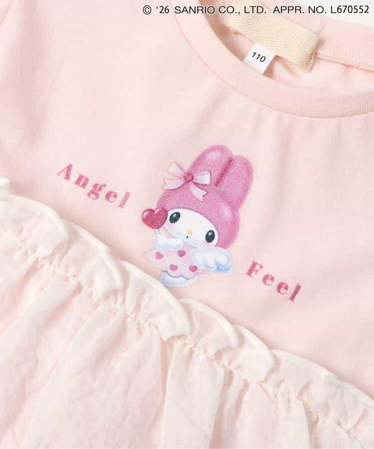 My Melody&《庫洛米》 閃亮印花 線上限定 接觸涼感 罩衫上衣