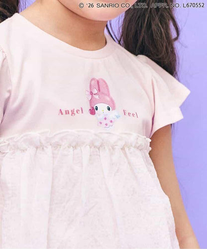 My Melody&《庫洛米》 閃亮印花 線上限定 接觸涼感 罩衫上衣