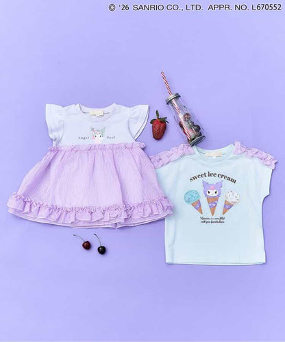 My Melody&《庫洛米》 閃亮印花 線上限定 接觸涼感 罩衫上衣