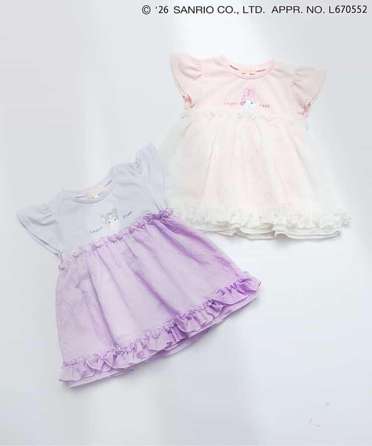 My Melody&《庫洛米》 閃亮印花 線上限定 接觸涼感 罩衫上衣
