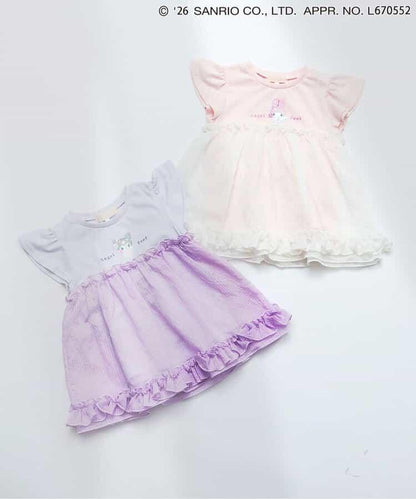 My Melody&《庫洛米》 閃亮印花 線上限定 接觸涼感 罩衫上衣