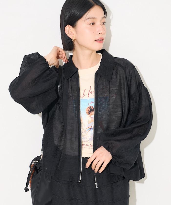 透紗短外套