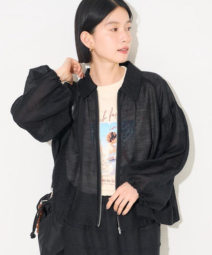 透紗短外套