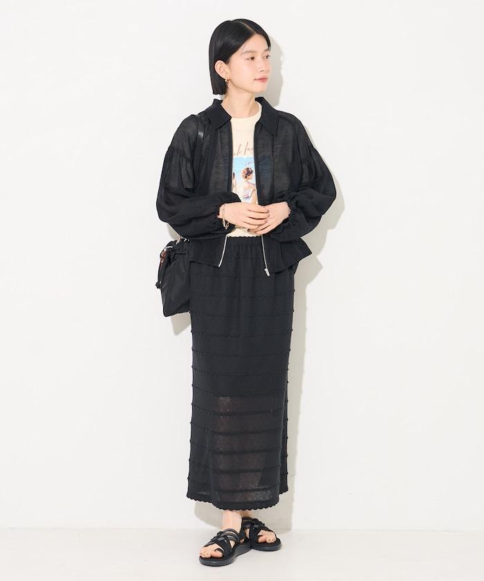 透紗短外套
