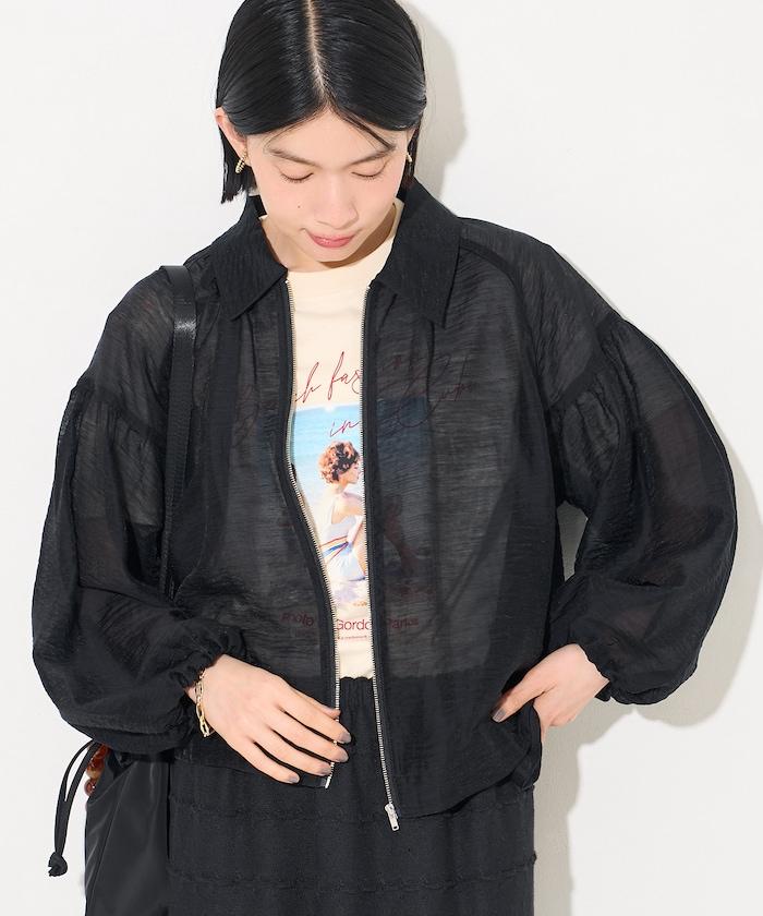透紗短外套