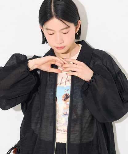透紗短外套