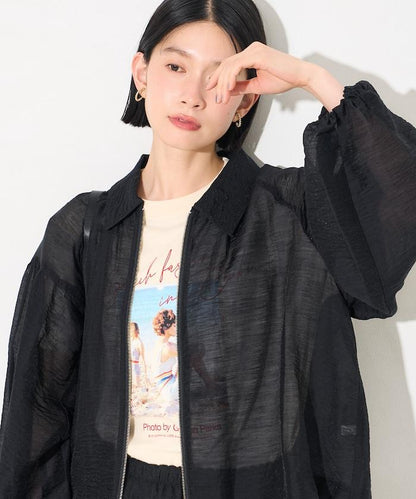 透紗短外套