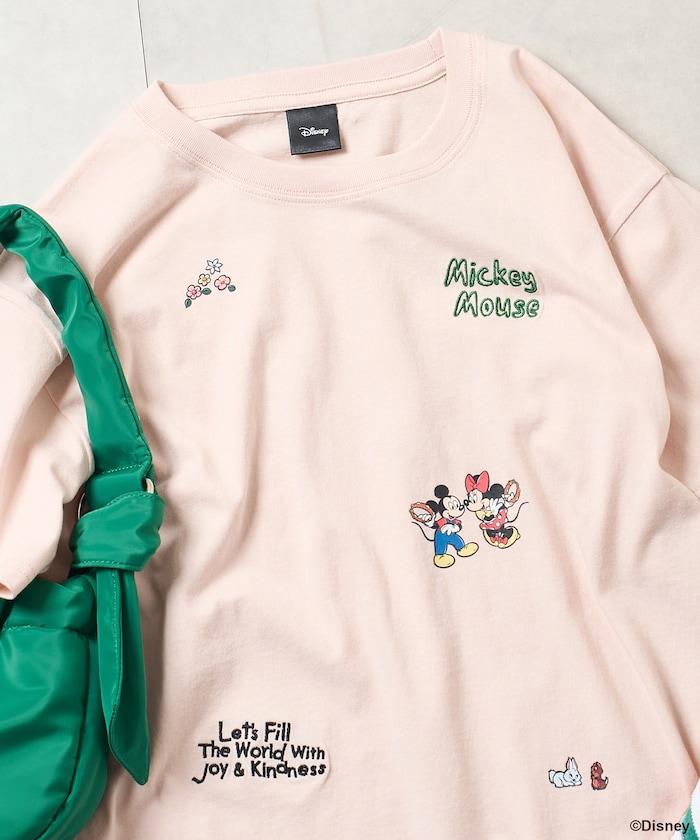 MICKEY MOUSE（米老鼠） 復古滿版刺繡T恤