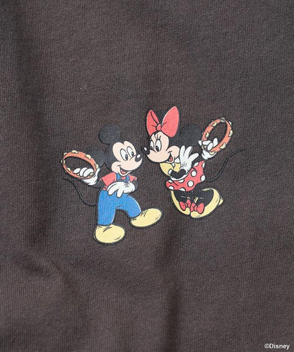 MICKEY MOUSE（米老鼠） 復古滿版刺繡T恤