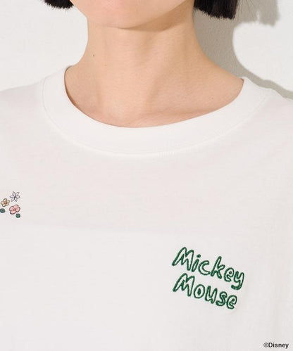 MICKEY MOUSE（米老鼠） 復古滿版刺繡T恤