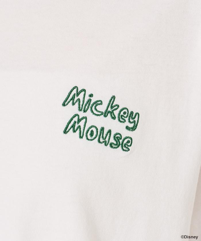 MICKEY MOUSE（米老鼠） 復古滿版刺繡T恤