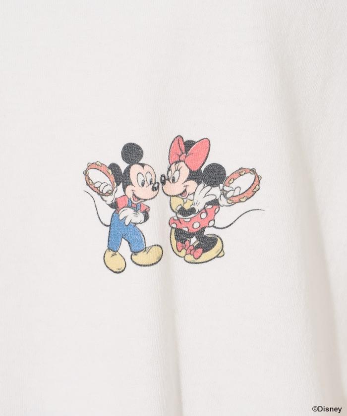 MICKEY MOUSE（米老鼠） 復古滿版刺繡T恤