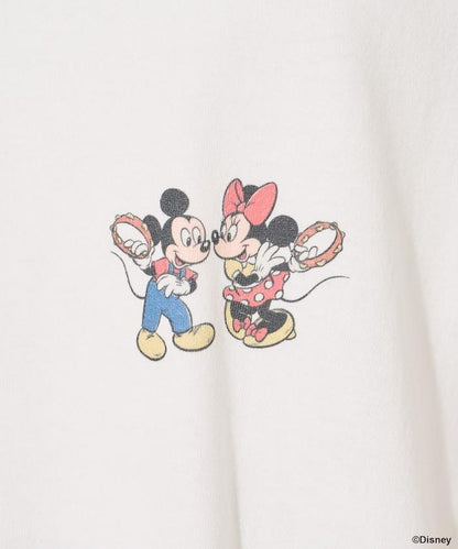 MICKEY MOUSE（米老鼠） 復古滿版刺繡T恤