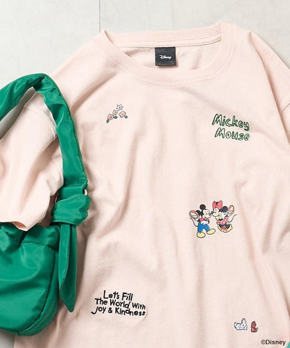 MICKEY MOUSE（米老鼠） 復古滿版刺繡T恤