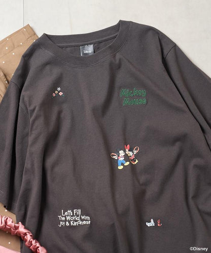 MICKEY MOUSE（米老鼠） 復古滿版刺繡T恤