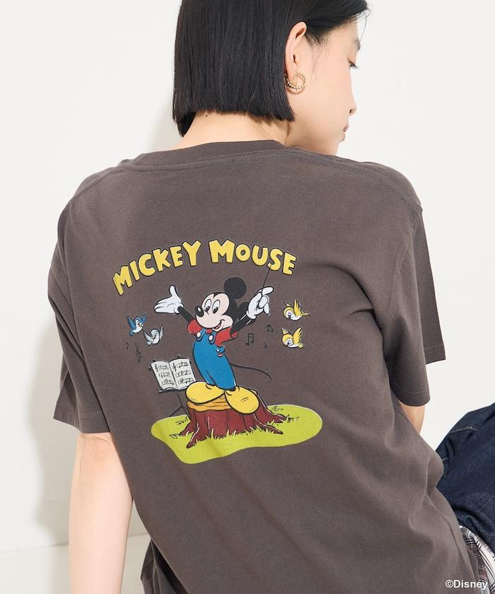 MICKEY MOUSE（米老鼠） 復古背面印花T恤