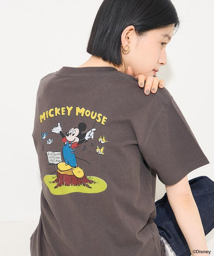 MICKEY MOUSE（米老鼠） 復古背面印花T恤