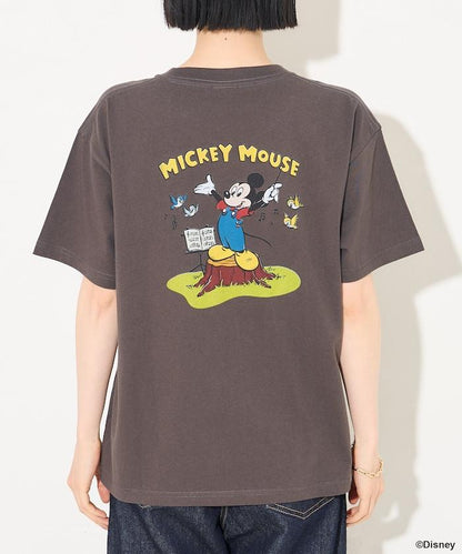 MICKEY MOUSE（米老鼠） 復古背面印花T恤