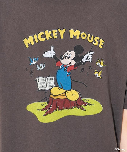 MICKEY MOUSE（米老鼠） 復古背面印花T恤
