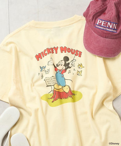 MICKEY MOUSE（米老鼠） 復古背面印花T恤