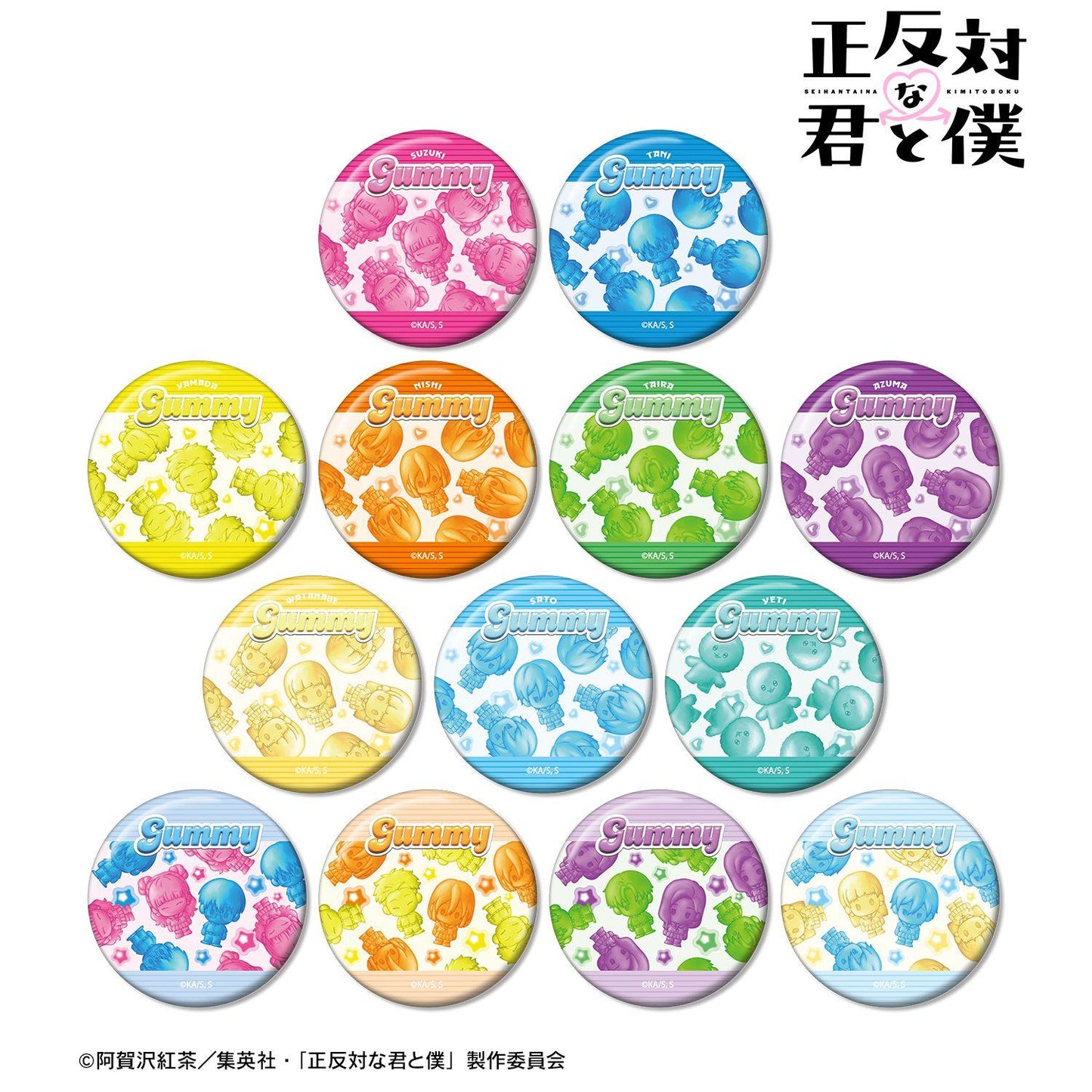 正反対な君と僕（正相反的你與我） petit-sserie系列 盒裝徽章 整盒13包