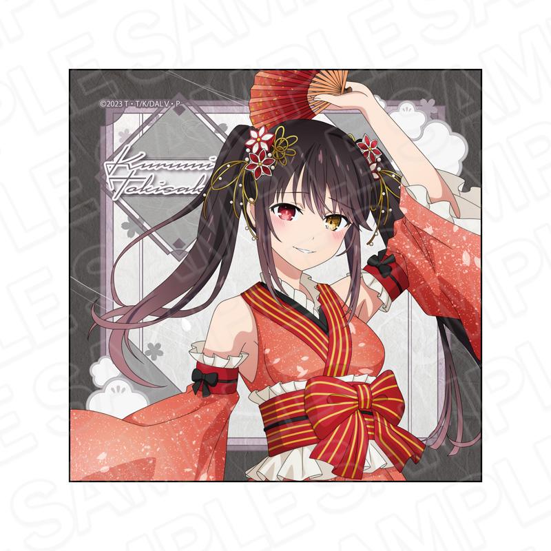 《約會大作戰》Ⅴ 時崎狂三 超細纖維擦拭布 和服アイドル ver.