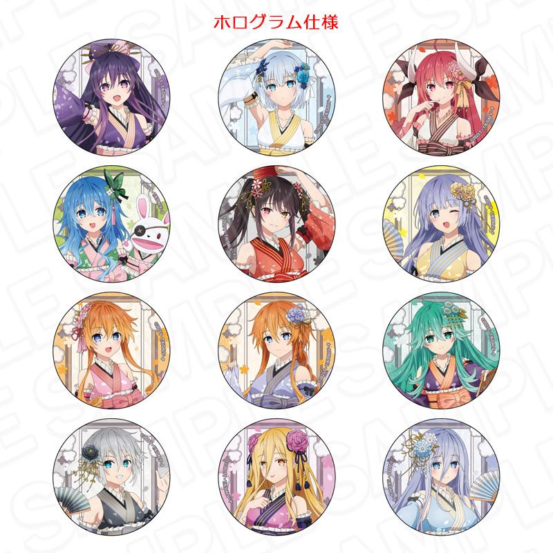 《約會大作戰》Ⅴ 胸章 隨機款 和服アイドルver