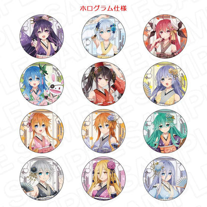 《約會大作戰》Ⅴ 胸章 隨機款 和服アイドルver