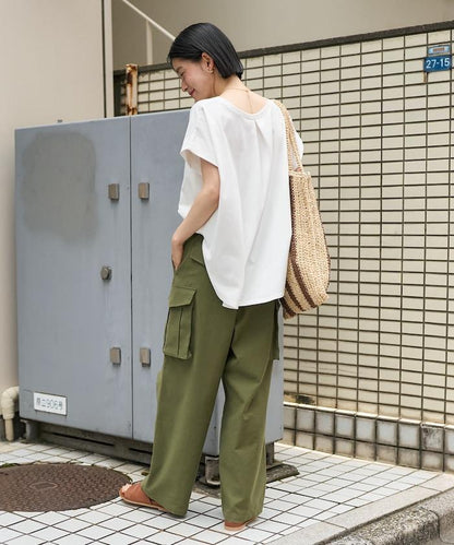 背緞 工裝褲