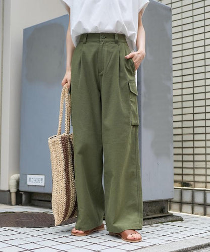 背緞 工裝褲