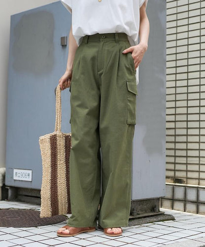 背緞 工裝褲