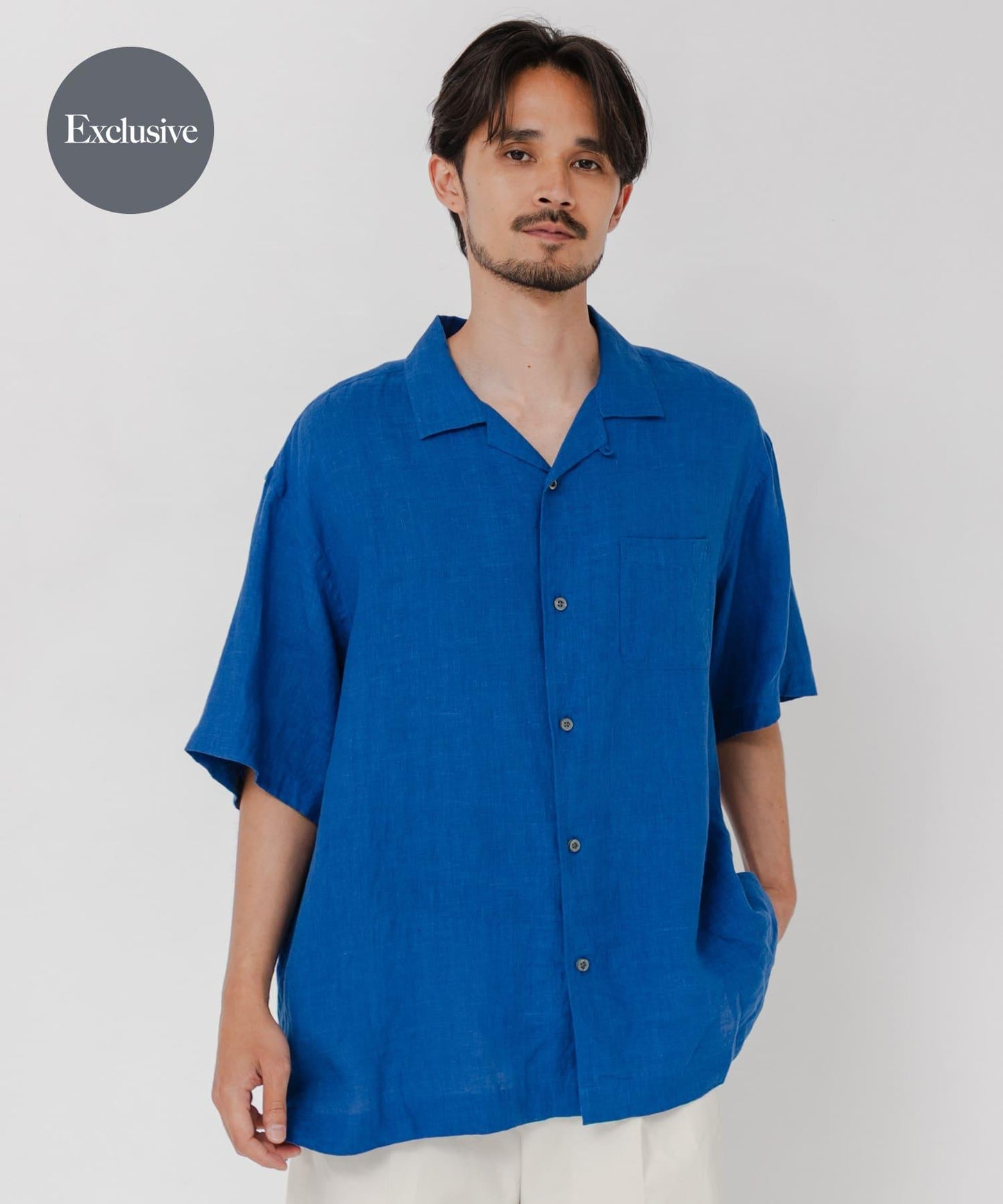 聯名 BROOKS BROTHERS×URBAN RESEARCH LINEN CAMP SHIRTS SHORT-SLEEVE 襯衫