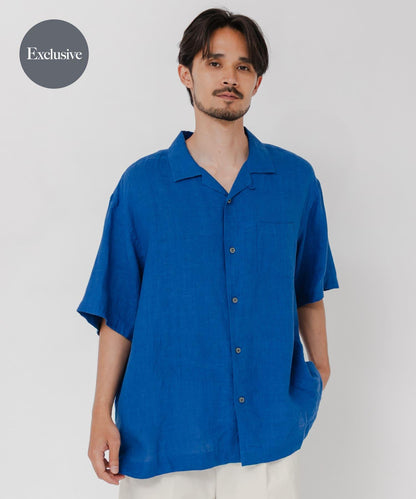 聯名 BROOKS BROTHERS×URBAN RESEARCH LINEN CAMP SHIRTS SHORT-SLEEVE 襯衫