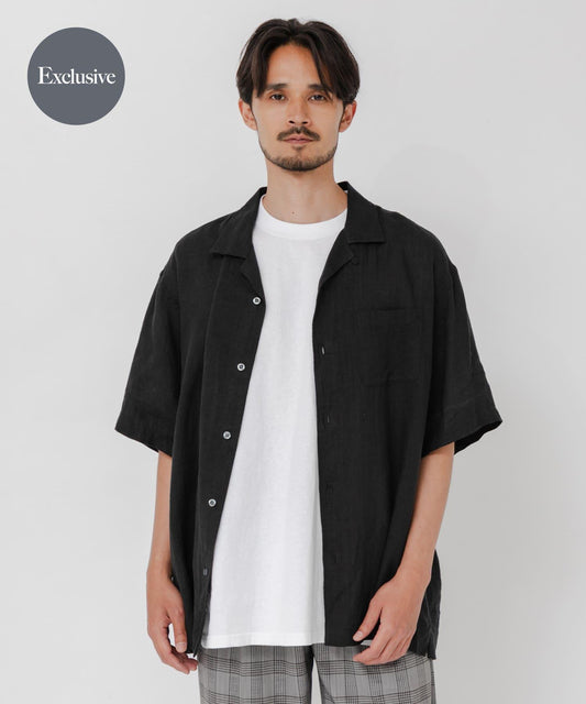 聯名 BROOKS BROTHERS×URBAN RESEARCH LINEN CAMP SHIRTS SHORT-SLEEVE 襯衫
