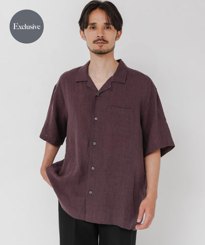 聯名 BROOKS BROTHERS×URBAN RESEARCH LINEN CAMP SHIRTS SHORT-SLEEVE 襯衫