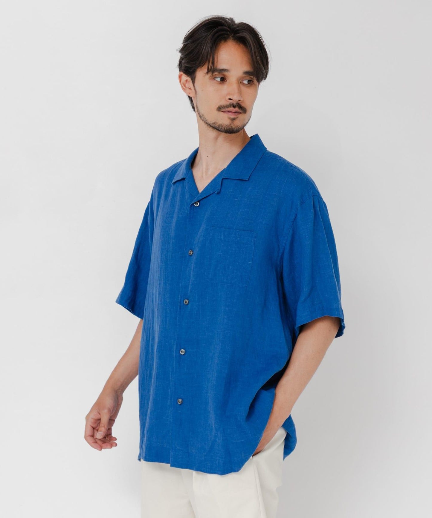 聯名 BROOKS BROTHERS×URBAN RESEARCH LINEN CAMP SHIRTS SHORT-SLEEVE 襯衫
