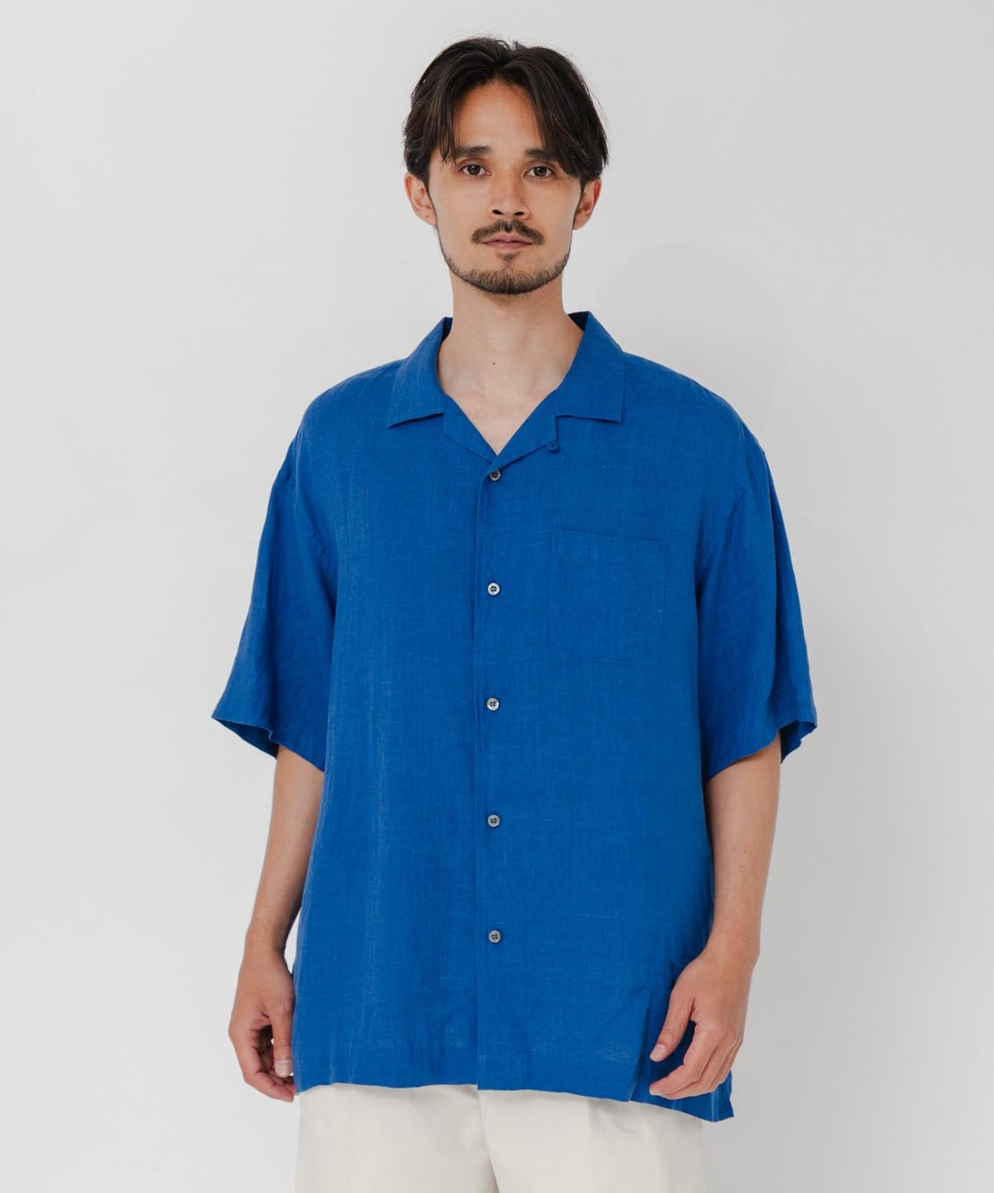 聯名 BROOKS BROTHERS×URBAN RESEARCH LINEN CAMP SHIRTS SHORT-SLEEVE 襯衫