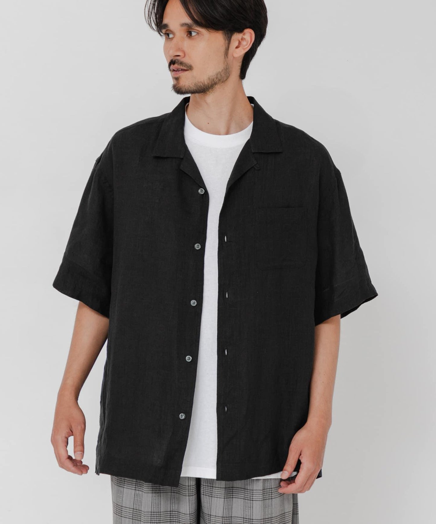 聯名 BROOKS BROTHERS×URBAN RESEARCH LINEN CAMP SHIRTS SHORT-SLEEVE 襯衫