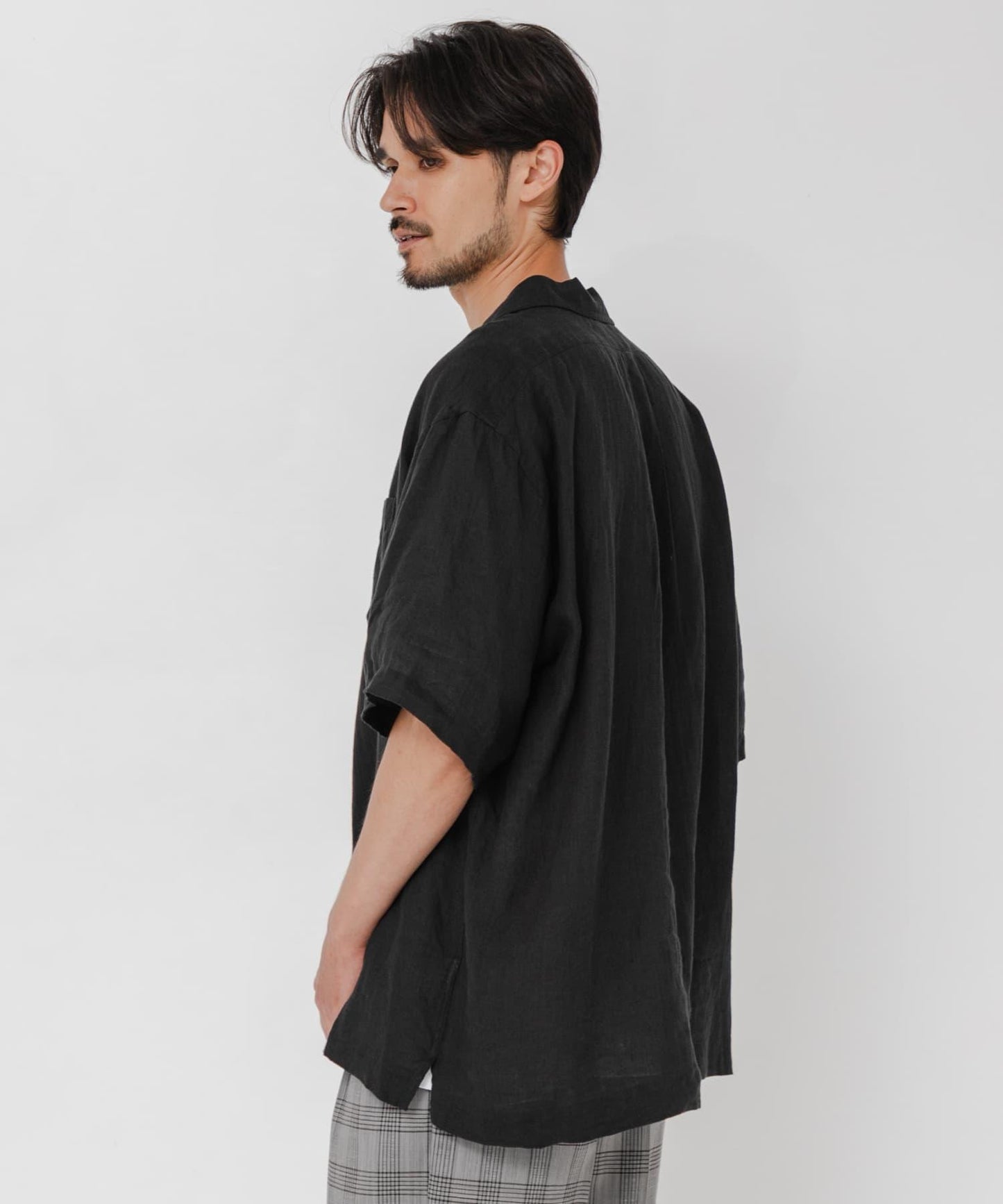 聯名 BROOKS BROTHERS×URBAN RESEARCH LINEN CAMP SHIRTS SHORT-SLEEVE 襯衫