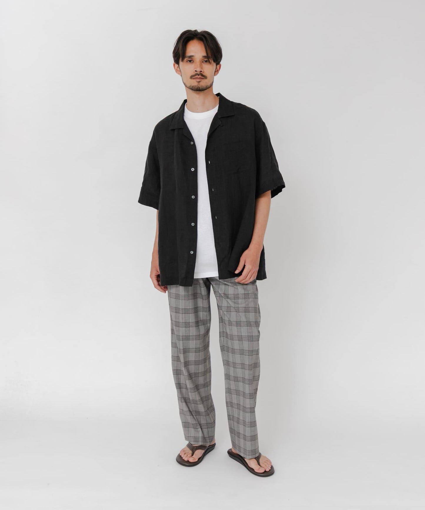 聯名 BROOKS BROTHERS×URBAN RESEARCH LINEN CAMP SHIRTS SHORT-SLEEVE 襯衫